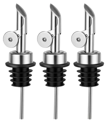 Obrázek produktu pro Dávkovače na olej, 3 kusy s automatickým uzávěrem, nerezová ocel