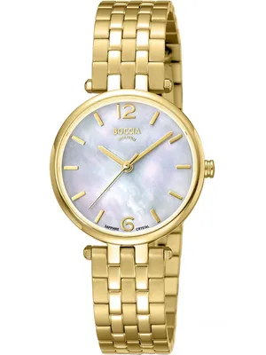 Produktbild von Boccia Damen Titan Uhr goldfarben 3339-03