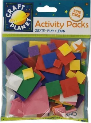 Image de Docrafts CPT 4141104 : Découpes en mousse, formes carrées, lot de 75 pièces