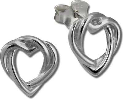 Image de SilberDream Boucles d'oreilles pour femmes 925 argent Cœur infini Boucles d'oreilles SDO452J