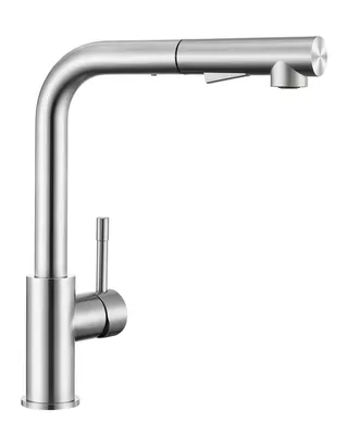 Produktbild von Ausziehbar Küche Wasserhahn Mischbatterie, Küchenarmatur mit Brause Zwei Wasserstrahlarten, Spültischarmatur, geeignet nicht Untertischgerät