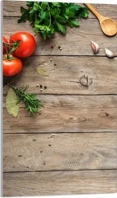 Produktbild von Herdabdeckplatte 30x52 Glaskeramikkochfeld Abdeckung Spritzschutz Glasplatte Deko Schneidebrett, Holz Tomaten