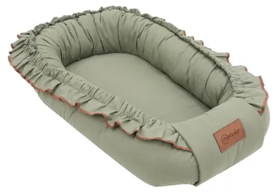 Produktbild von Mordesign Morremix Rüschen-Babynest in Khaki, klein