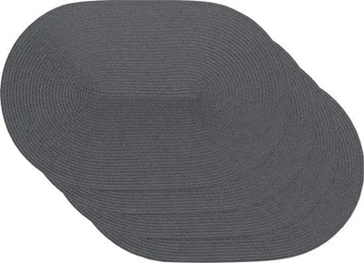 Produktbild von Famanu Platzset Ovales Muster Grau - Set von 4