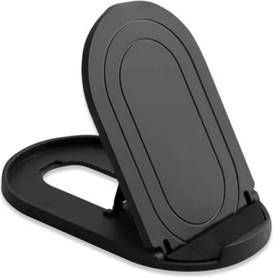 Immagine prodotto di CHPN – Supporto universale per telefono da scrivania – Nero – Regolabile – Pieghevole – Supporto per telefono – Treppiede per telefono – Adatto per iPhone, Samsung, Huawei e smartphone