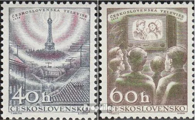 Produktbild von Briefmarken Tschechoslowakei 1957 Mi 1044-1045 (kompl.Ausg.) postfrisch Fernsehen