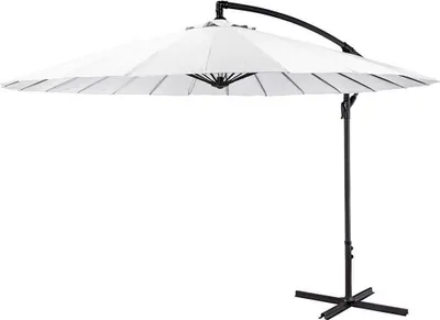 Produktbild von sonnenschirm Banana Shanghai 300 cm Aluminium/Polyester weiss
