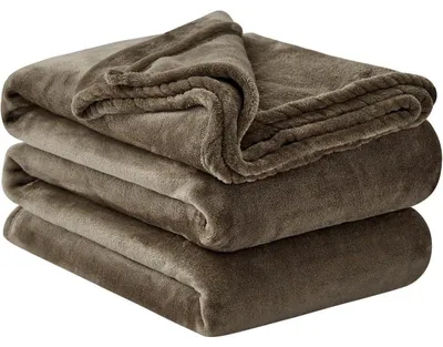 Produktbild von Kuscheldecke Flauschig Braun 220x240 cm XXL Warme Couchdecke Weich Fleecedecke