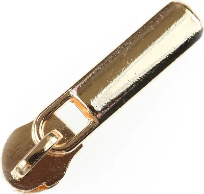 Zipper für Spiralreißverschluss, 5mm,gold