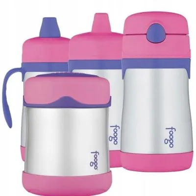 Produktbild von Thermos Baby & Essens-Thermos Set Rosa Edelstahl