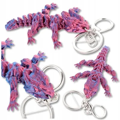 Produktbild von 3D Gelenk Drachen Schlüsselanhänger für Schlüssel & Rucksack