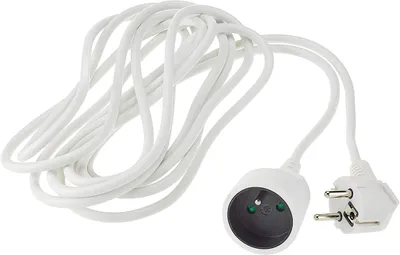 Imagen del producto de Cable de extensión PremiumCord, 250 V, 7 metros, con protección para niños - Cable de alimentación - Cable de corriente - Extensión Schuko