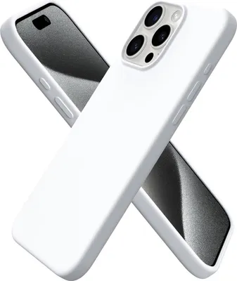 Produktbild von ORNARTO iPhone 15 Pro Max Hülle Silikon 6,7 Zoll Weiß 2023