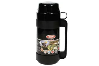 Image de Bouteille Isotherme Thermos 0,5l Noire Isolation Sous Vide Haute Performance - Thermos