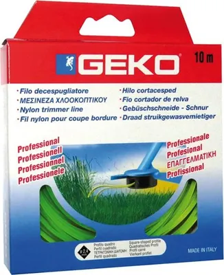 Image de Filament en nylon carré pour découper des bordures, D.2,4 mm x 10 m - Lystra