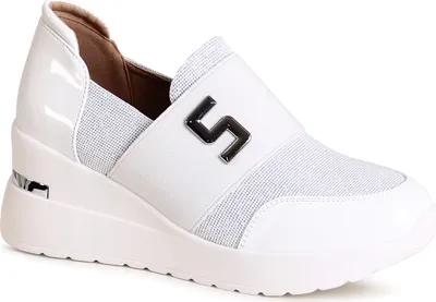 Produktbild von topschuhe24 2689 Damen Keil Halbschuhe Plateau Slipper, Farbe:Weiß, Größe:39 EU