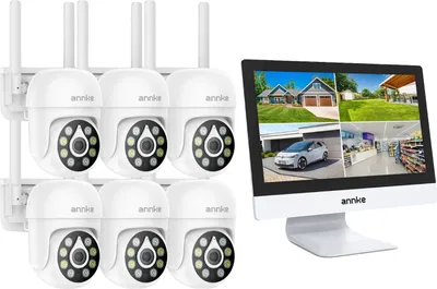 Immagine prodotto di Telecamera di sicurezza, risoluzione 4MP, visione notturna avanzata, 6PCS 51CP 5MP PTZ