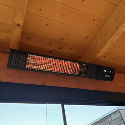 Imagen del producto de Calentador de pared para exteriores - 2000 W - Radiación infrarroja - - Calentador eléctrico para exteriores con control mediante aplicación