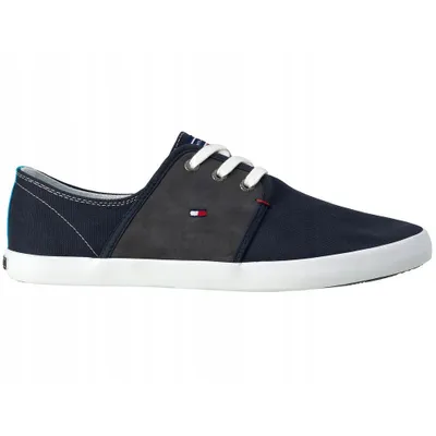 Produktbild von Tommy Hilfiger Turnschuhe Sneaker Freddy 6C Herrenschuhe In Blau FM56819315-403 Größe 46