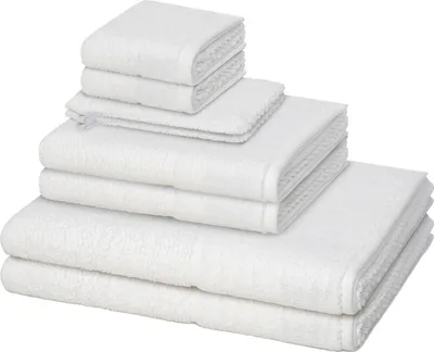 Produktbild von Möve for frottana Pearl 2 X Wasch- 2 X Gäste- 2 X Dusch- 2 X Handtuch im Set Edle Perlstruktur für stilvolle Handtücher, Hohe Flauschigkeit sorgt für sanftes Wohlfühlen, Schnell trocknend und saugfähig für praktischen Einsatz