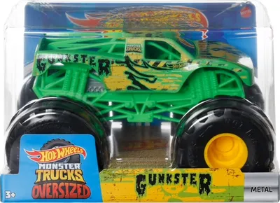 Produktbild von Hot Wheels Monster Trucks HDL05, Monstertruck- & Schienen-Set, 3 Jahr(e), Grün