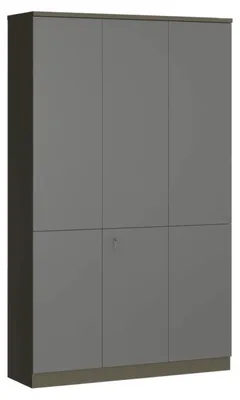 Immagine prodotto di Moderno armadio da ufficio grigio Armadio elegante a 6 ante