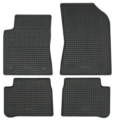 Gummifußmatten Set 4-teilig für Citroen C3 III (7/2016-), schwarz