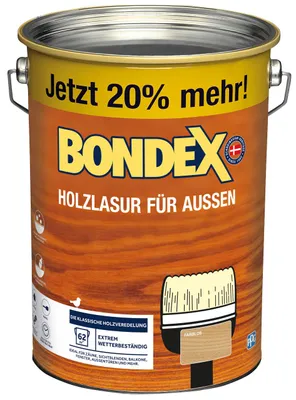 Produktbild von Bondex Holzlasur 4,8 L farblos