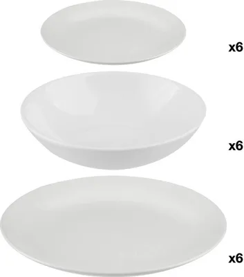 Produktbild von Tafelservice 18-teilig weiß - SG Secret de Gourmet