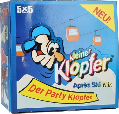 Produktbild von Kleiner Klopfer Après Ski Mix, 15-18% Vol. 25x 0,02 l Partybox