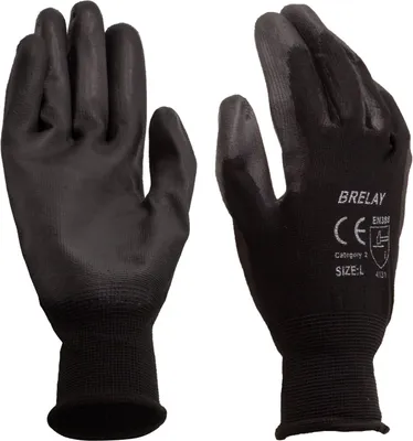 Produktbild von Arbeitshandschuhe - Schutzhandschuhe Nylon K029 schwarz Größe 9