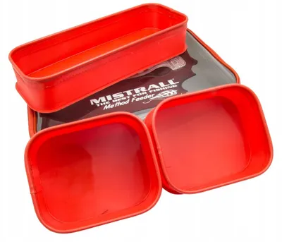 Produktbild von Mistrall Eva Köderwannen Set mit Deckel Rot