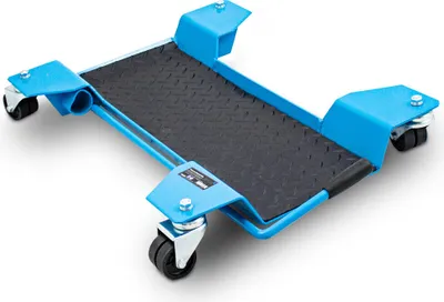 Produktbild von Bituxx Motorrad Rangierhilfe Rangierschiene Rangierplatte Parkhilfe Motorradständer für Zentralständer 60x42x9cm bis 250kg mit 360° Rollen und Rangierbremse MS-18928