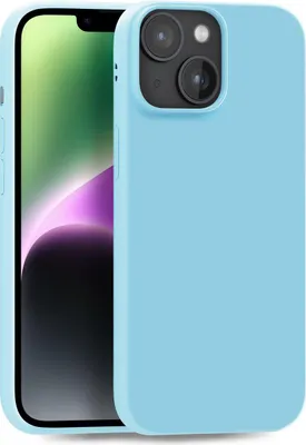 Produktbild von Hülle für Apple iPhone 14 - Handyhülle Cover aus Silikon in Türkis