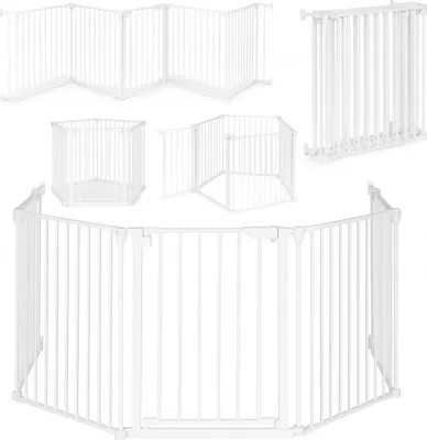 Immagine prodotto di Recinto di sicurezza per bambini e animali domestici - 5 pannelli, 60 cm, metallo