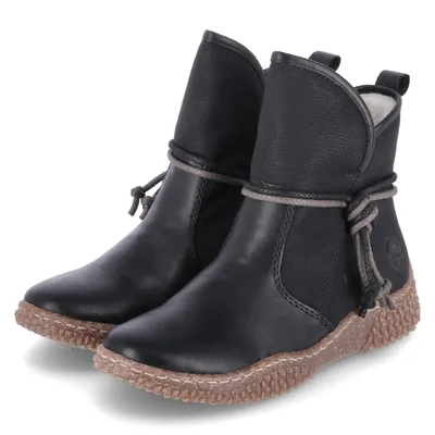 Immagine prodotto di Rieker stivaletti invernali da donna in ecopelle nero taglia: 36