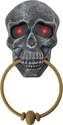 Zdjęcie produktu dla Halloweenowa kołatka do drzwi "czaszka" | dekoracja 27 x 12 cm