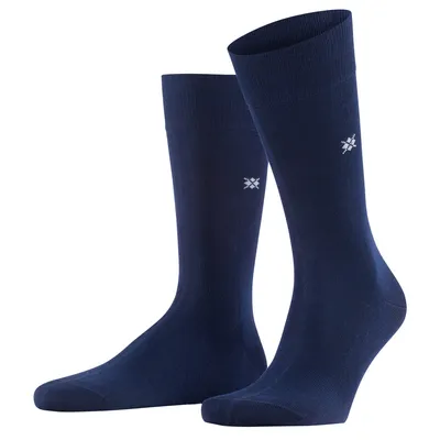 Image de Chaussettes Burlington Hommes - DUBLIN, Bas courts, Logo, One Size, Bleu uni 40-46