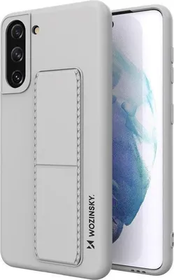 Produktbild von Wozinsky Kickstand Case Silikonhülle Mit Stand Samsung Galaxy S21+ 5G Grau