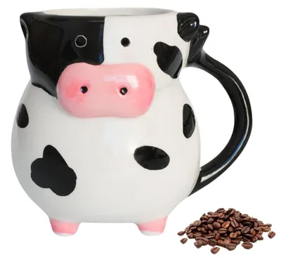 Produktbild von Lustige Keramische Kuhbecher für Kaffee und Tee