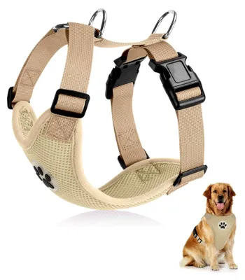 Produktbild von Hundegeschirr für kleine und mittlere Hunde, No Pull Sicherheitsgeschirr, weich gepolstert und atmungsaktiv