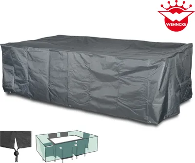 Produktbild von Wehncke Schutzhülle - Abdeckung für Gartensitzgruppe  - 350x150x95 cm; 79318