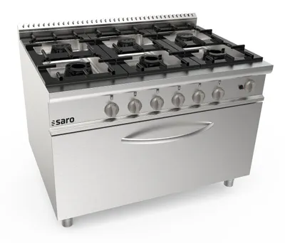Produktbild von Saro Gasherd + Gasofen 6 Brenner Modell Lq / Cug6Fm