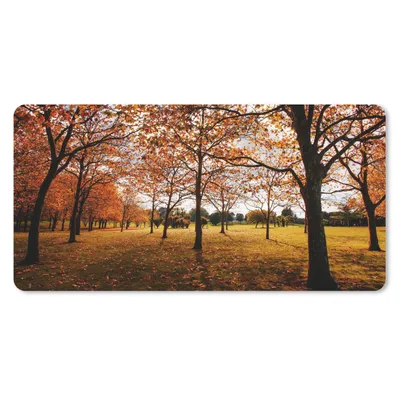 Produktbild von MuchoWow® Schreibtischunterlage Herbst - Herbstblätter - Natur 80x40 cm - XXL Mauspad - Gaming Mauspad