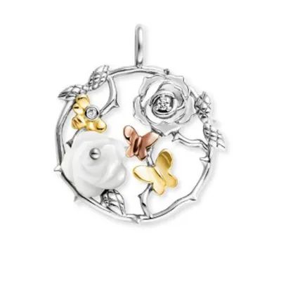 Produktbild von Engelsrufer Anhänger ERP-ROSEGARDEN-PE-TZ Sterling Silber Tricolor