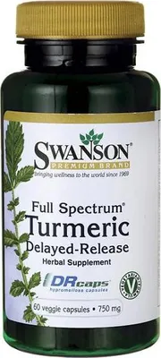 Zdjęcie produktu dla Kurkuma 750 mg 60 kapsułek wegetariańskich EMBO AP Swanson Health Products