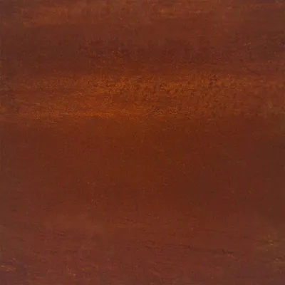 A close-up view of a textured brown surface, likely representing Corten steel.