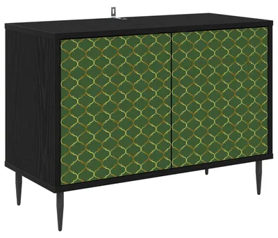 Obrázok produktu pre vidaXL TV skrinka GELEEN, 69 x 33 x 50,5 cm, čierna, vzhľad dubu