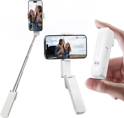 Image de Trépied pour bâton de selfie, pliable, stable, pour smartphones, léger et compact