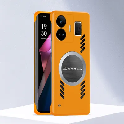 Produktbild von Realme GT Neo 5 Hülle, Frameless PC Matt Kühlabdeckung Loch Wärmeableitung Schutzhülle für Realme GT Neo 5 Orange